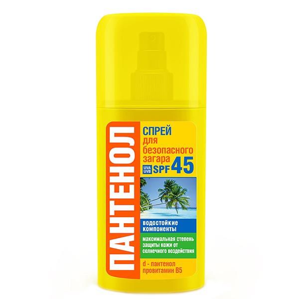 Спрей для безопасного загара SPF45 Эколла Био Пантенол 95мл