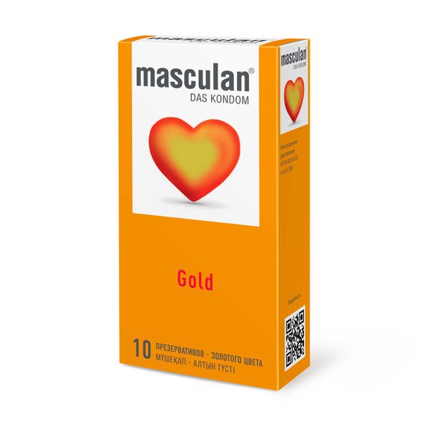 Презервативы золотого цвета Gold Masculan/Маскулан 10шт Презервативы золотого цвета Gold Masculan/Маскулан 10шт