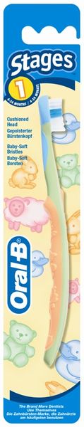 Щетка зубная для детей 4-24 месяца Stages-1 Oral-B/Орал-би (13265517)