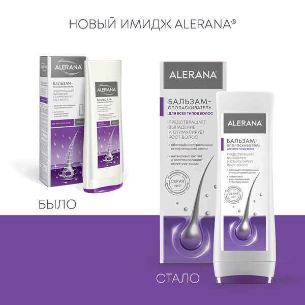 Бальзам-ополаскиватель для всех типов волос Alerana/Алерана 200мл фото №3