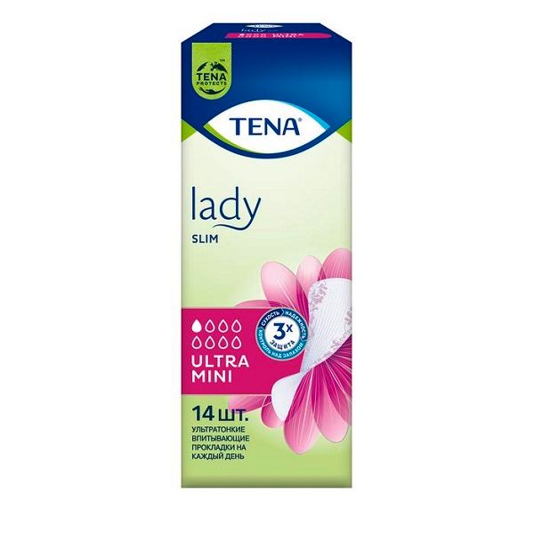 Прокладки урологические Ultra Mini Slim Lady Tena/Тена 14шт фото №2
