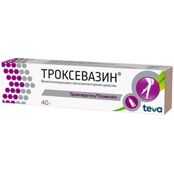 Троксевазин гель для наружного применения 2% 40г фото №2