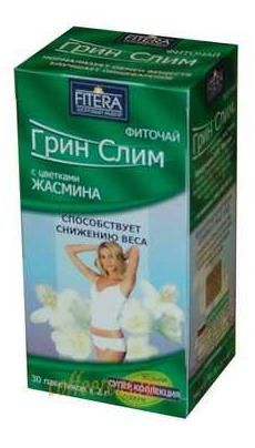 Фиточай жасмин Грин Слим Fitera/Фитера фильтр-пакеты 2г 30шт