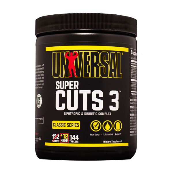 Жиросжигающий комплекс Super Cuts 3 Universal Nutrition таблетки 130шт