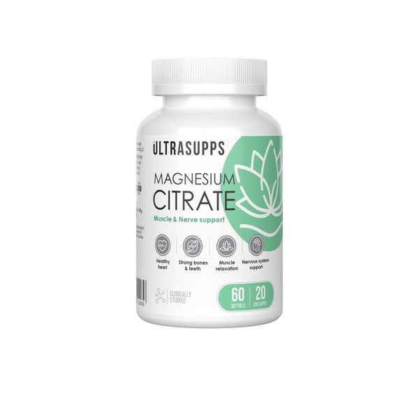 Магний цитрат UltraSupps/Ультрасаппс капсулы мягкие 2450мг 60шт