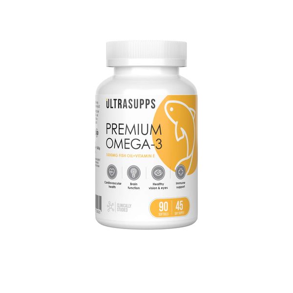 Омега-3 Премиум UltraSupps/Ультрасаппс капсулы мягкие 1405мг 90шт