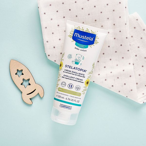 Гель для купания очищающий+Крем-эмолент Stelatopia Мустела/Mustela 200мл+200мл фото №3