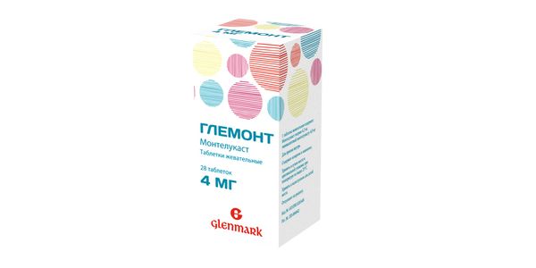 Глемонт таблетки жевательные 4мг 28шт