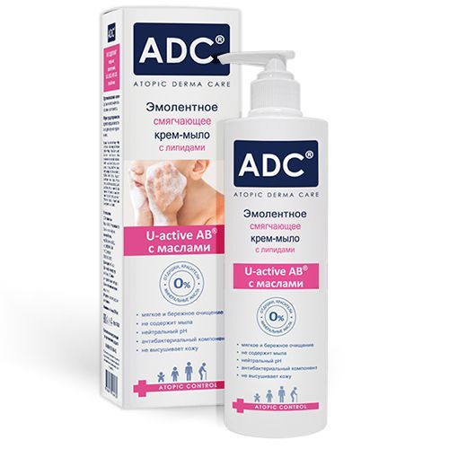 Крем-мыло для атопичной и сухой кожи смягчающее Атопик Контроль ADC/АДЦ 200мл  фото №2
