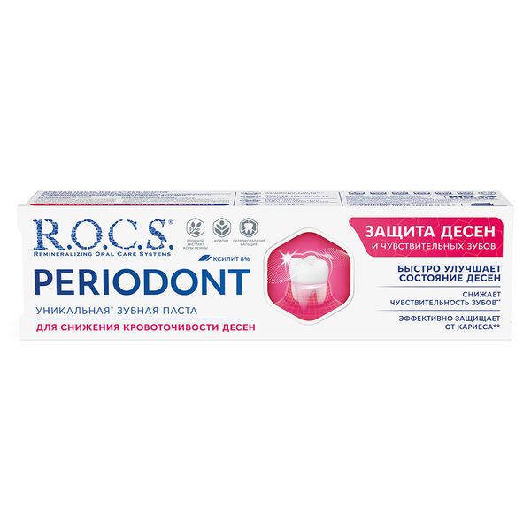 Паста зубная Periodont R.O.C.S./РОКС 94г фото №3