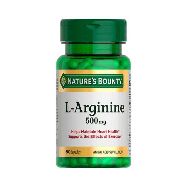 L-аргинин Nature's Bounty/Нэйчес баунти капсулы 500мг 50шт