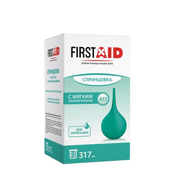 Спринцовка А13 с мягким наконечником First Aid/Ферстэйд 317мл