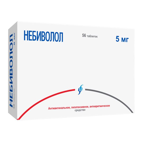 Небиволол таблетки 5мг 56шт