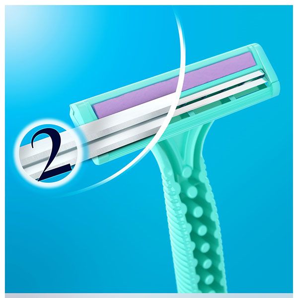 Одноразовая женская бритва Gillette Venus (Жиллетт Винус) Simply 2, 2 шт. фото №2