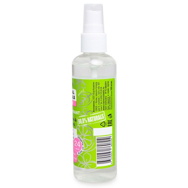 Дезодорант натуральный минеральный Fresh lemon&Mint leaves We're we care 100мл фото №3