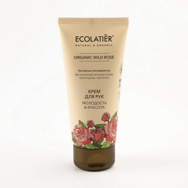 Крем для рук Молодость & Красота Серия Organic Wild Rose, Ecolatier Green 100 мл