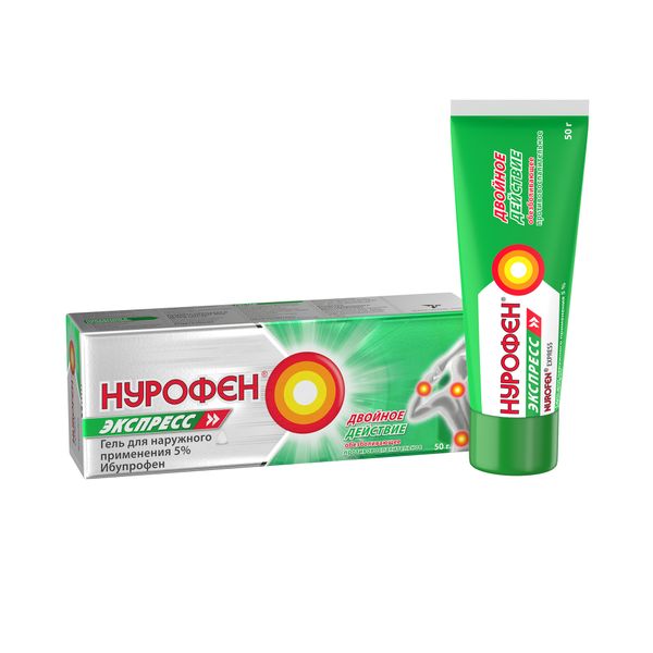 Нурофен Экспресс гель для наружного применения 5% 50г