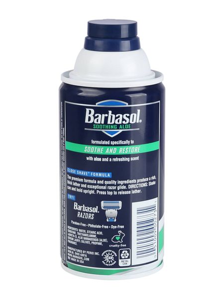 Крем-пена для бритья смягчающая с экстрактом алоэ Soothing Aloe Barbaso 283г фото №2