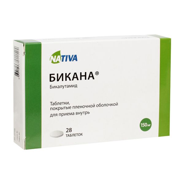 Бикана таблетки п/о плен. 150мг 28шт Бикана таблетки п/о плен. 150мг 28шт