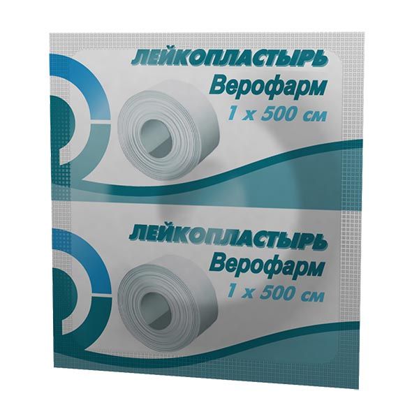 Лейкопластырь на тканевой основе Верофарм 1х500см