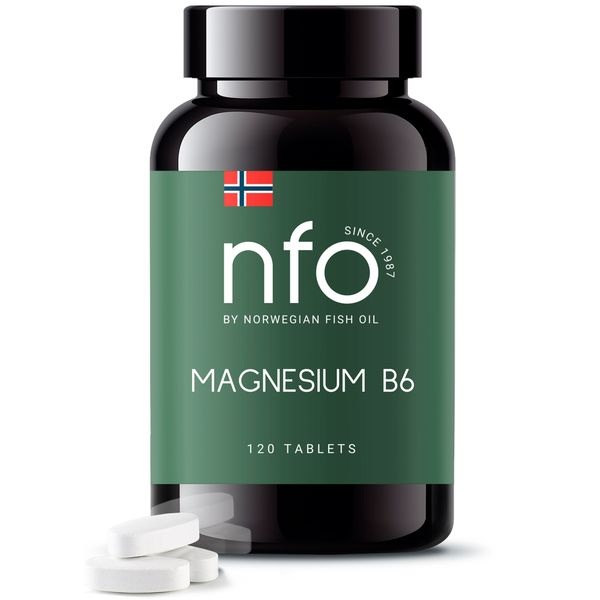 Магний+Витамина В6 комплекс NFO/Норвегиан фиш оил таблетки 1020,6мг 120шт