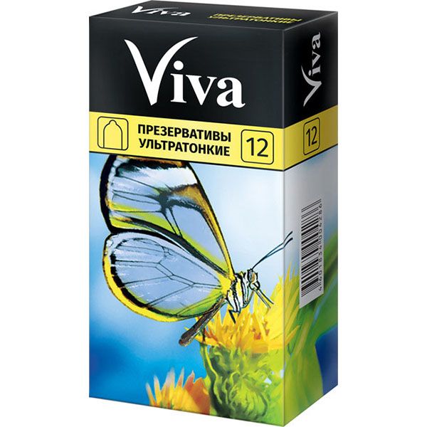 Презервативы ультратонкие Viva/Вива 12шт