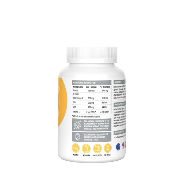 Омега-3 Премиум UltraSupps/Ультрасаппс капсулы мягкие 1405мг 30шт фото №4