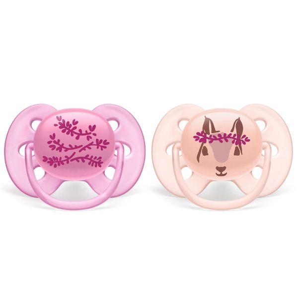 Пустышка силиконовая ортодонтическая с футляром 6-18 мес. Ultra Soft Philips Avent 2шт (SCF223/04) фото №5