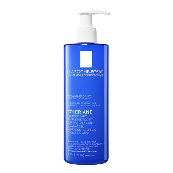 Гель-пенка для сверхчувствительной кожи лица двойного действия Toleriane La Roche Posay/Ля рош позе фл. 400мл