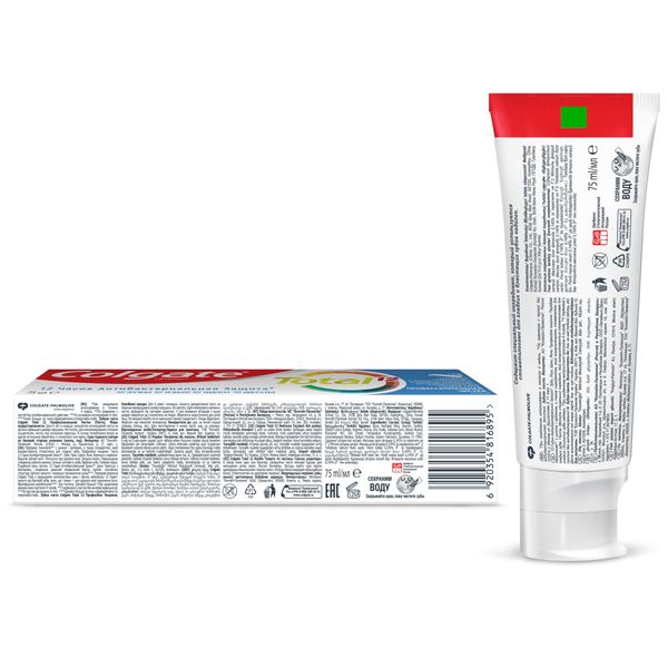 Паста зубная профессиональная чистка Total 12 Colgate/Колгейт 75мл фото №4