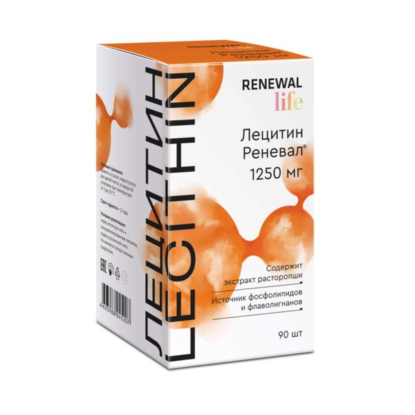 Лецитин Renewal/Реневал капсулы 1250мг 90шт