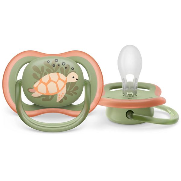Соска-пустышка силиконовая ортодонтическая с футляром 6-18 мес. Ultra Air Philips Avent 2шт (SCF085/60) фото №4