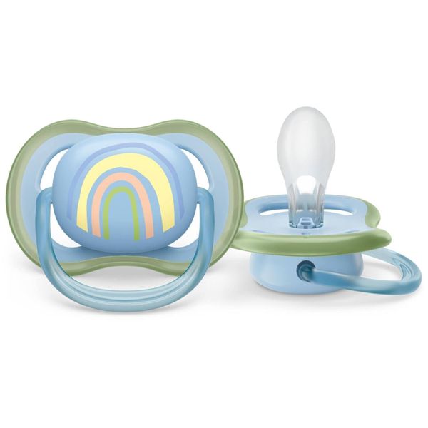Соска-пустышка силиконовая ортодонтическая с футляром 0-6 мес. Ultra Air Philips Avent 2шт (SCF085/58) фото №3