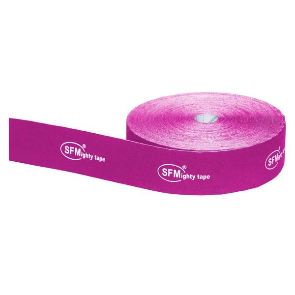 Тейп кинезиологический на хлопковой основе в рулоне розовый SFM-Plaster 5х3200см фото №5