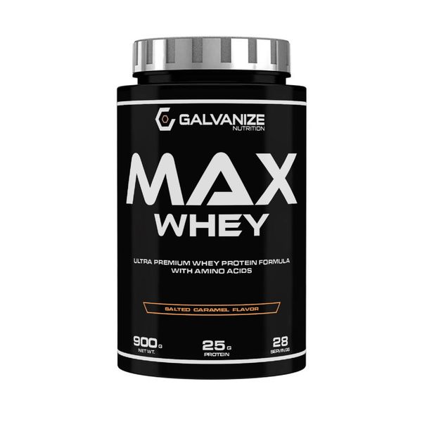 Сывороточный протеин вкус соленой карамели Max Whey Galvanize 900г