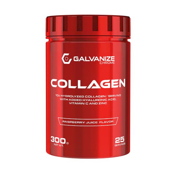 Коллаген вкус малинового сока Powder Galvanize 300г