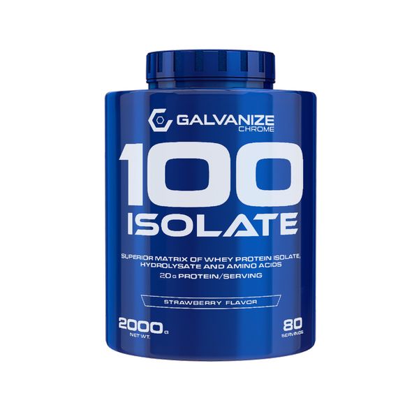 Изолят сывороточный вкус клубники С100 Galvanize 2кг
