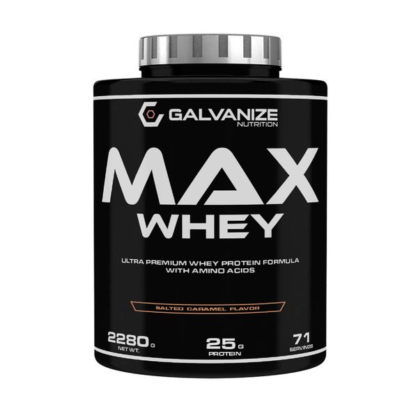 Сывороточный протеин вкус соленой карамели Max Whey Galvanize 2,28г