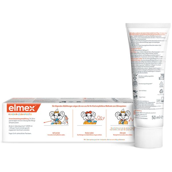 Паста зубная детская с 2 до 6 лет Elmex/Элмекс 50мл фото №3