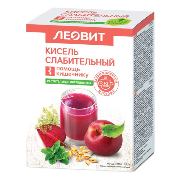 Кисель слабительный Леовит пак. 20г 5шт