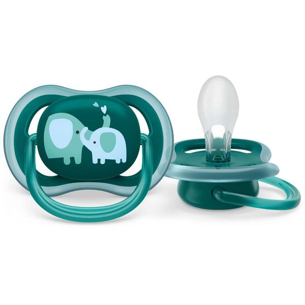 Cоска-пустышка силиконовая ортодонтическая с футляром 18+ мес. Ultra Air Philips Avent 2шт (SCF349/18) фото №2