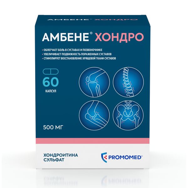 Амбене Хондро капсулы 500мг 60шт