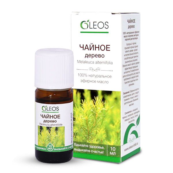 Масло эфирное чайное дерево Oleos/Олеос 10мл