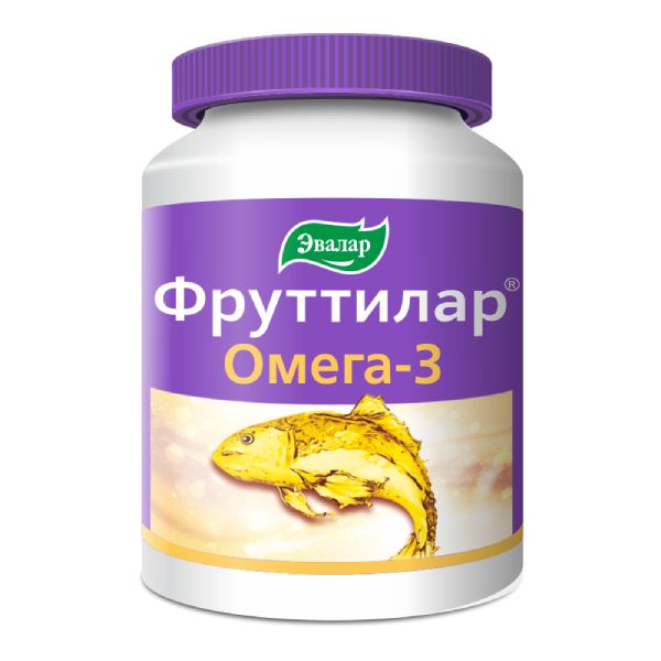 Фруттилар Омега-3 мармеладные ягоды Эвалар пастилки жевательные 4г 30шт