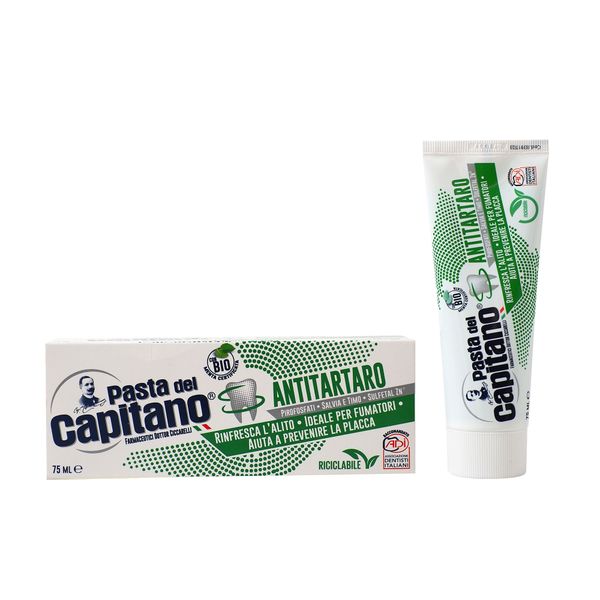 Паста зубная для курящих от зубного камня Antitartar for Smokers Pasta del Capitano 75мл Паста зубная для курящих от зубного камня Antitartar for Smokers Pasta del Capitano 75мл