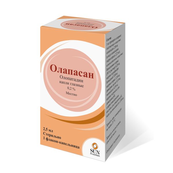 Олапасан капли глазные 0,2% 2,5мл