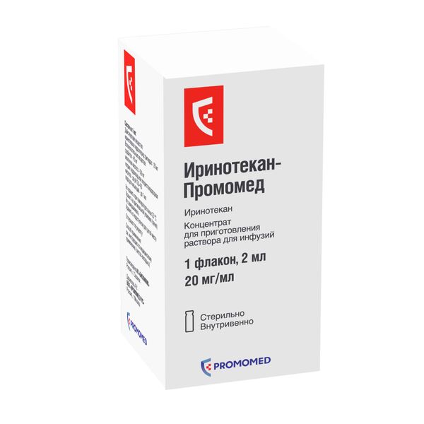 Иринотекан-Промомед концентрат для приг. раствора для инфузий 20мг/мл 2мл