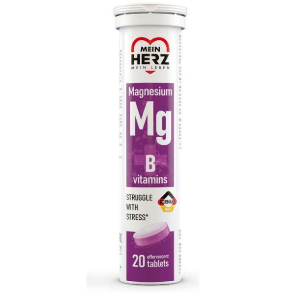 Магний+Витамин В вкус апельсина Mein Herz/Майн Херц таблетки шипучие 4г 20шт