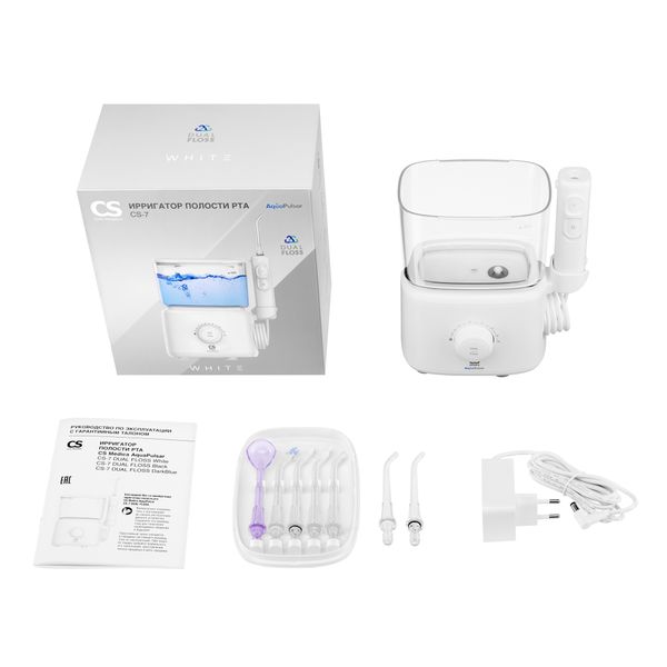 Ирригатор для полости рта белый Dual floss CS-7 CS Medica/СиЭс Медика фото №2