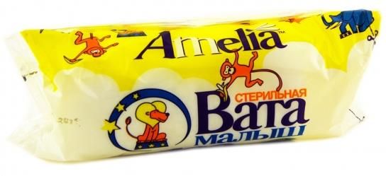 Вата хирургическая стерильная Амелия 100г